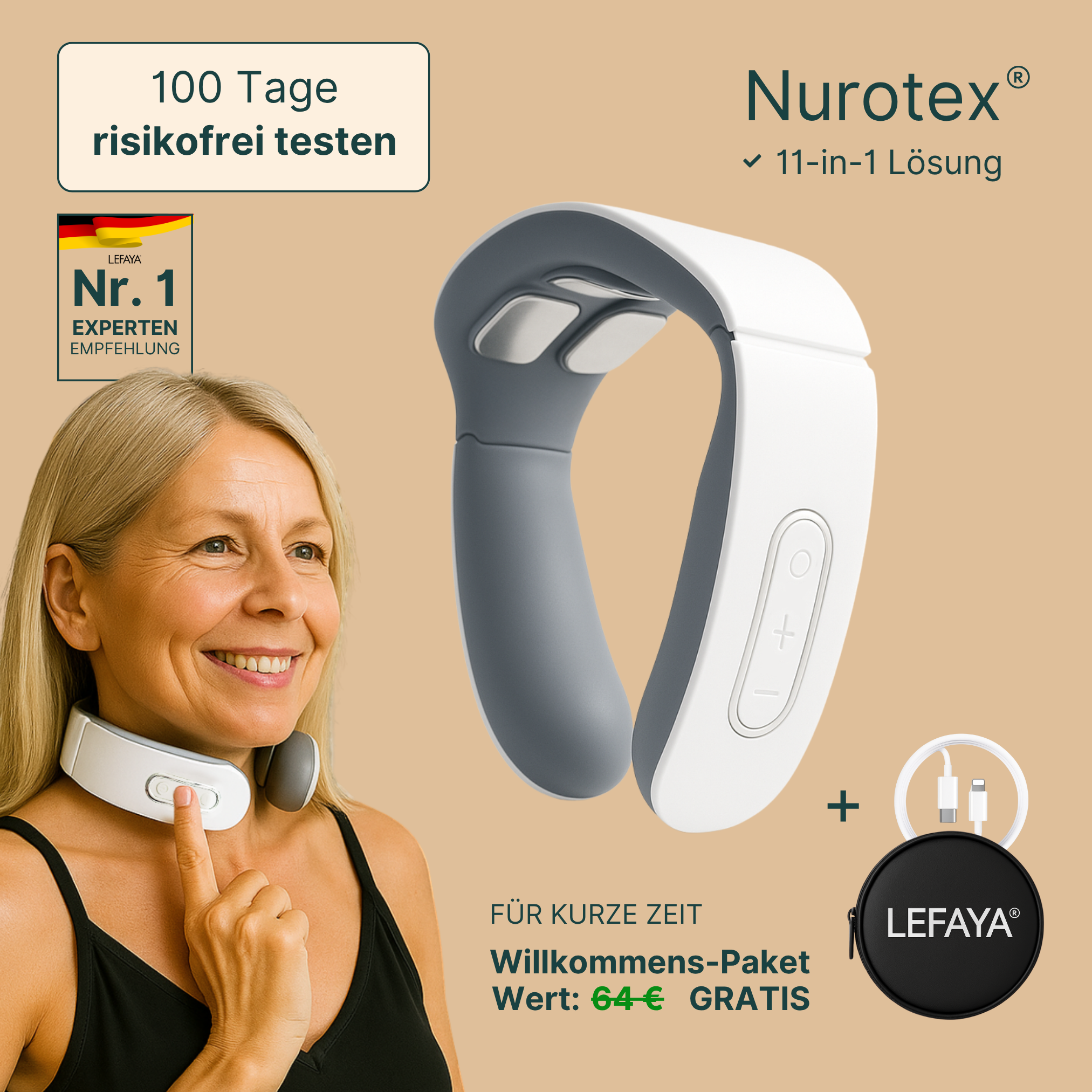 Nurotex® - Dispositivo elettrico per massaggio cervicale