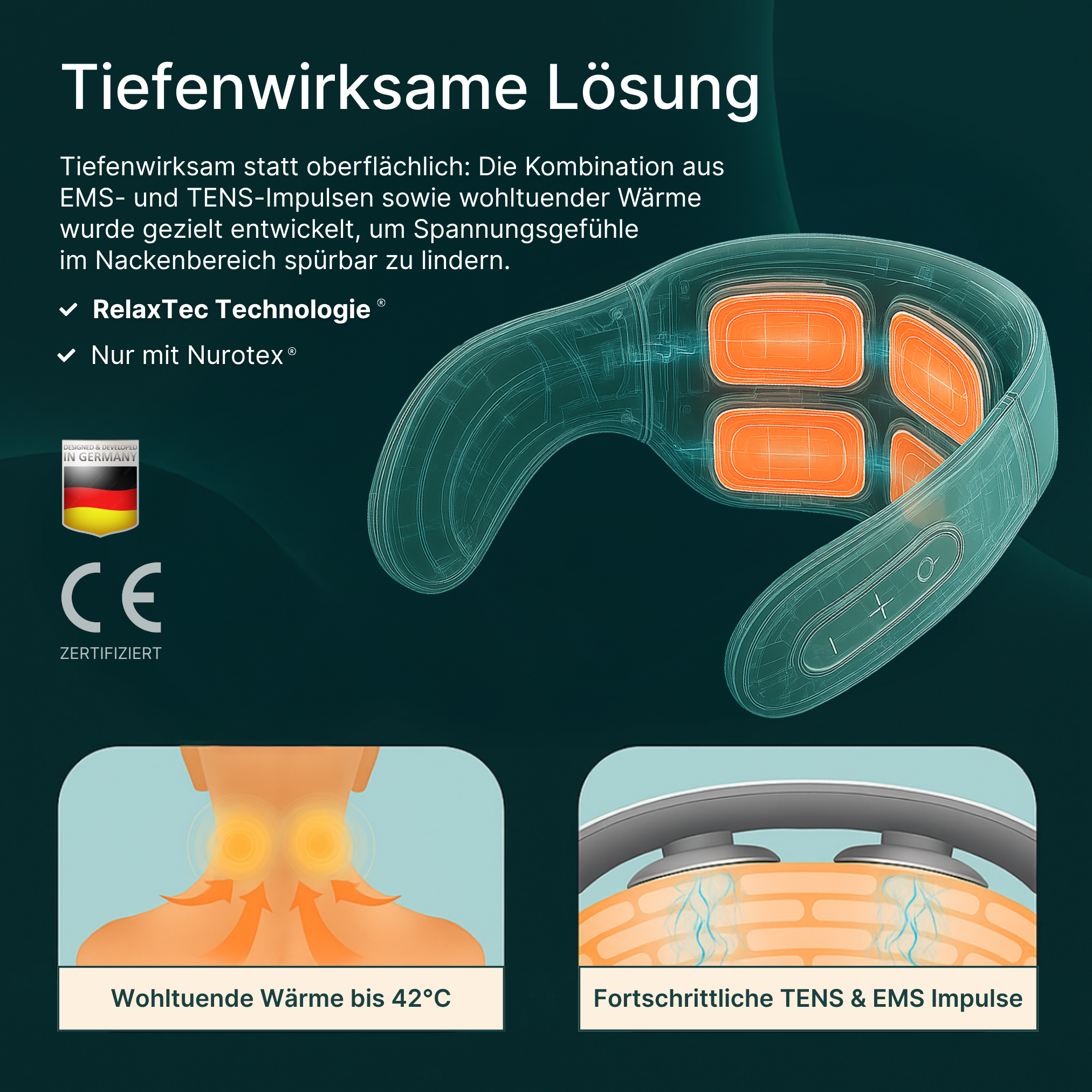 Nurotex® - Dispositivo elettrico per massaggio cervicale