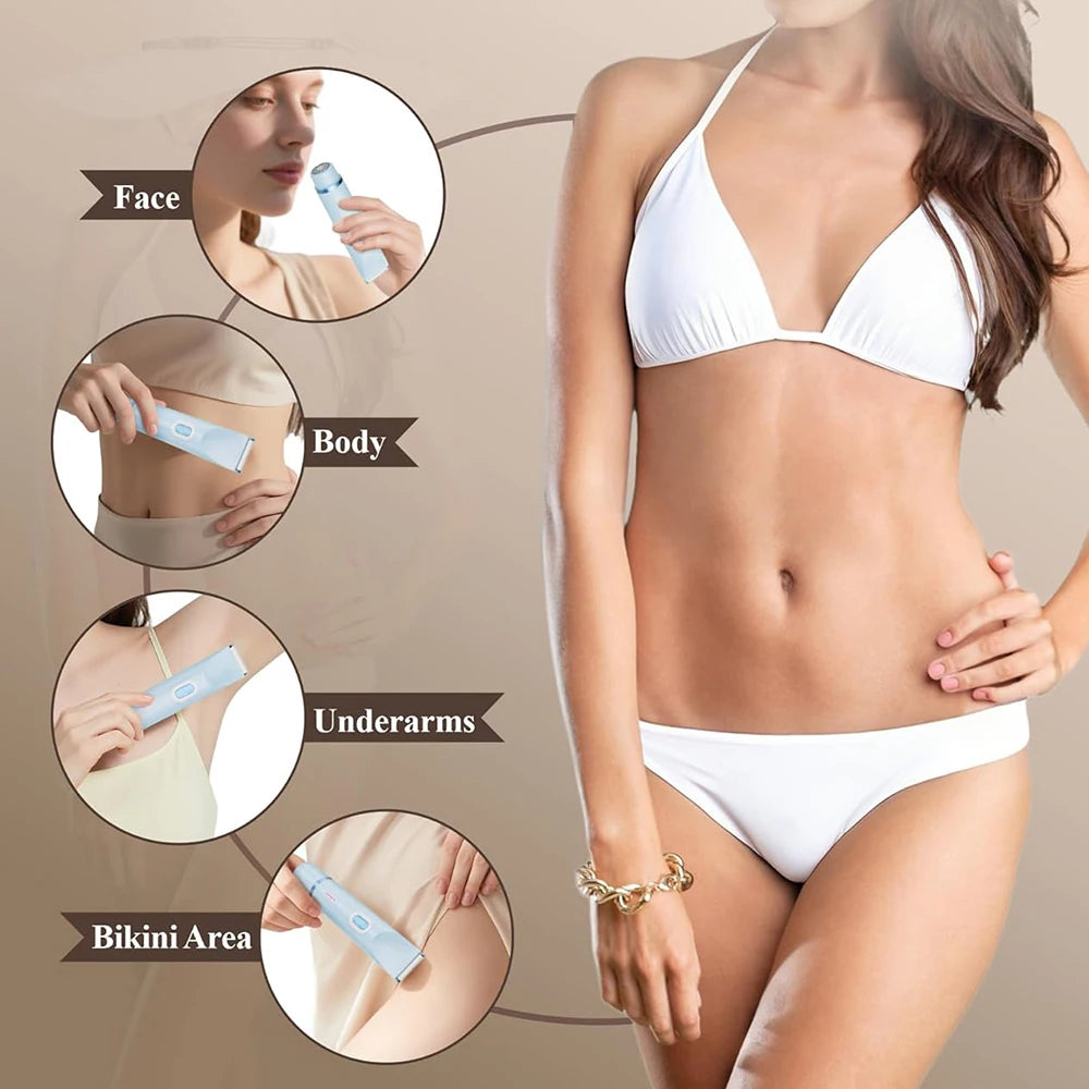 Bikini Trimmer for Women Dual-Head Electric Shaver