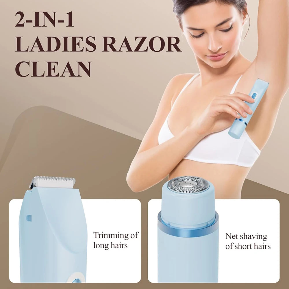 Bikini Trimmer for Women Dual-Head Electric Shaver
