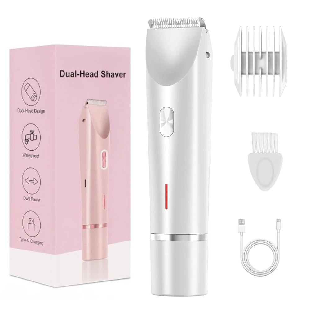 Bikini Trimmer for Women Dual-Head Electric Shaver