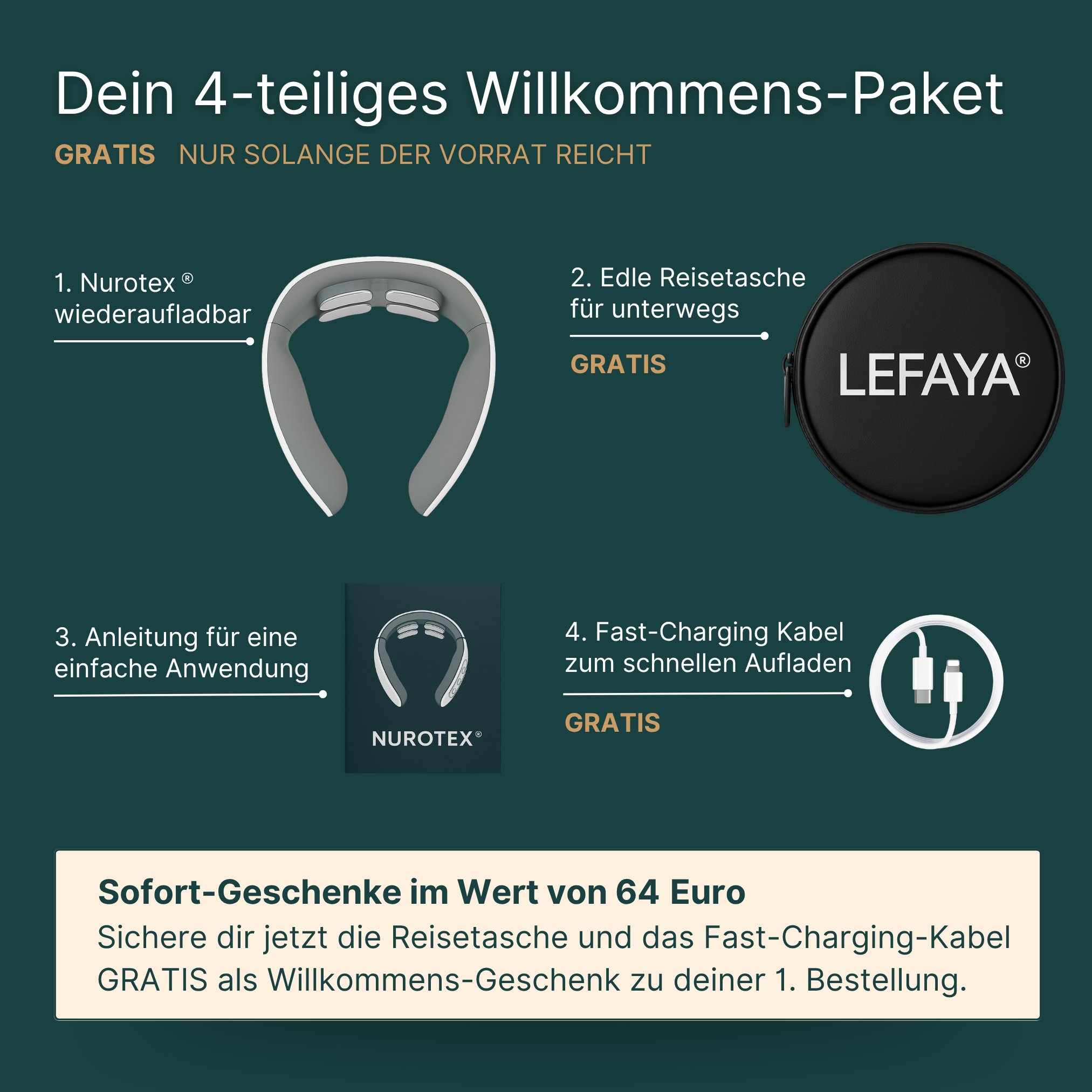 Nurotex® - Dispositivo elettrico per massaggio cervicale