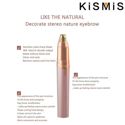 KISMIS USB Mini Painless Electric Eyebrow Trimmer