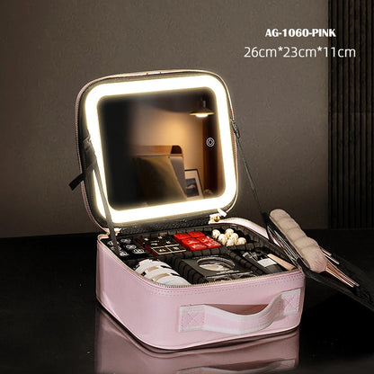 Cosmetic Portable Travel Storage Box With 2000mAh