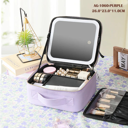 Cosmetic Portable Travel Storage Box With 2000mAh