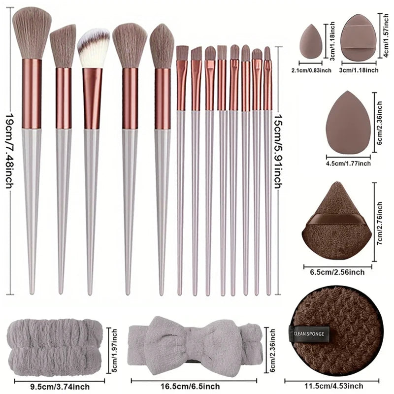 Professional Makeup Brush Set 8-33Pcs Soft  Brushes