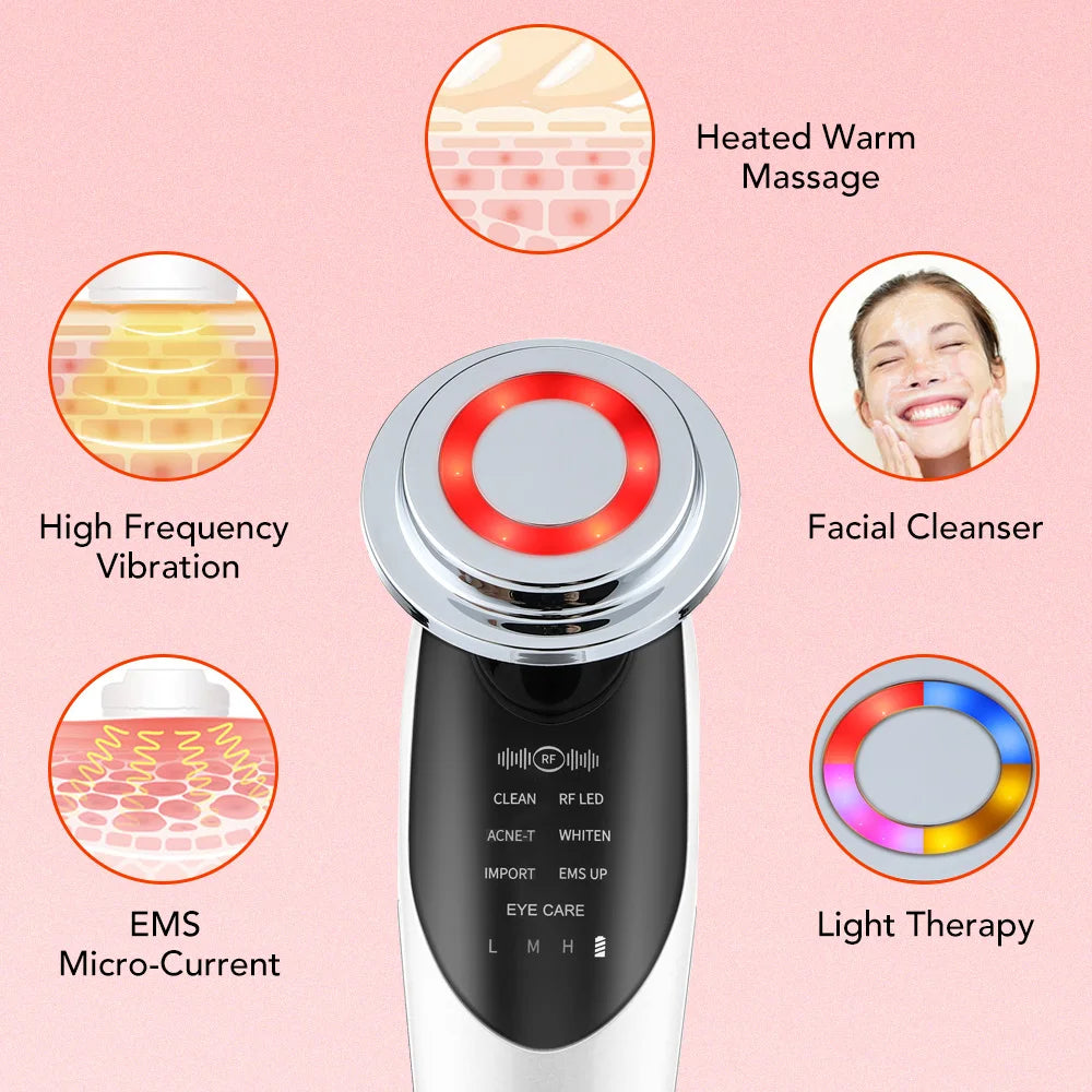 7 in 1 Face Lifting Device EMS Microcurrent Skin