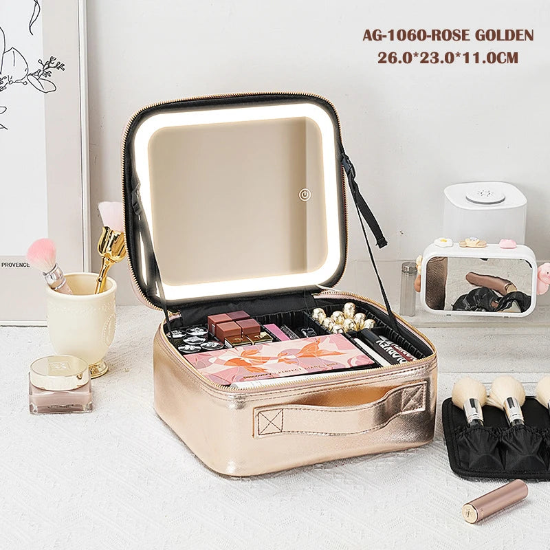 Cosmetic Portable Travel Storage Box With 2000mAh