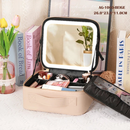 Cosmetic Portable Travel Storage Box With 2000mAh