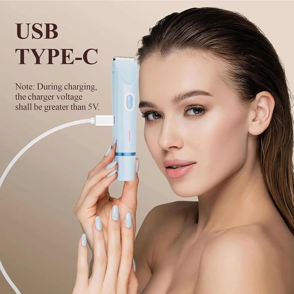 Bikini Trimmer for Women Dual-Head Electric Shaver