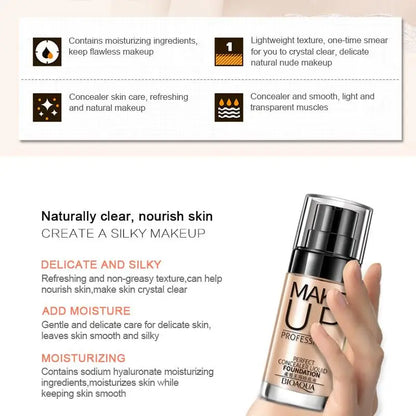 Face Base Liquid Foundation Makeup Long Lasting