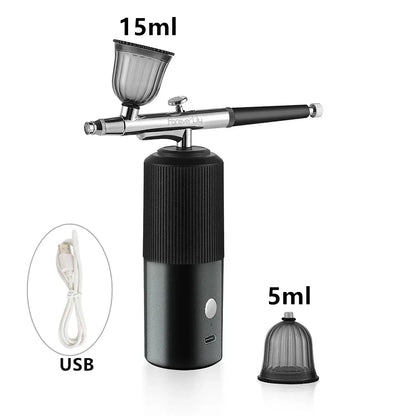 Oxygen Injector Mini Air Compressor Kit Air-Brush