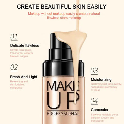 Face Base Liquid Foundation Makeup Long Lasting