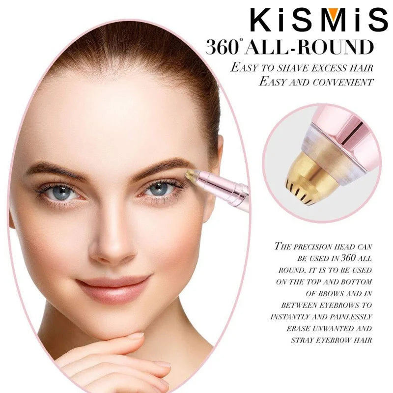 KISMIS USB Mini Painless Electric Eyebrow Trimmer