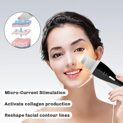 Ultrasonic Face Skin Scrubber Skin Spatula Facial