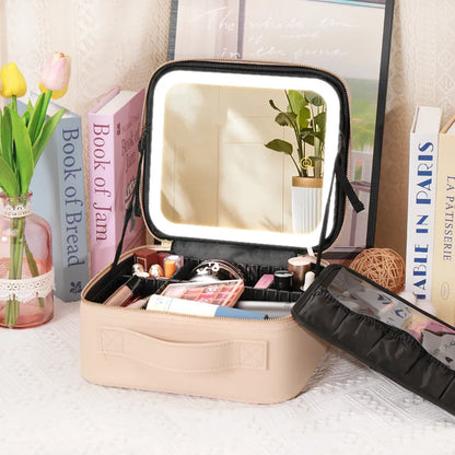 Cosmetic Portable Travel Storage Box With 2000mAh