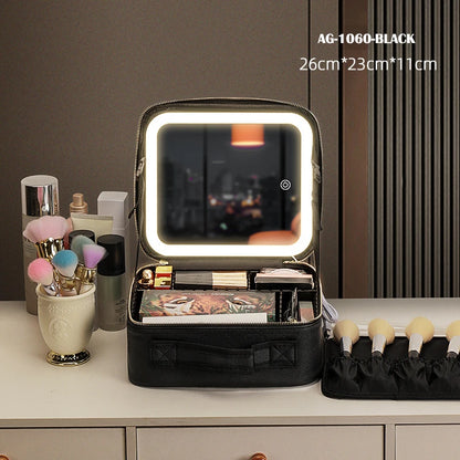 Cosmetic Portable Travel Storage Box With 2000mAh